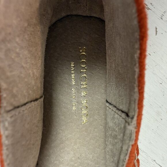 SCOTCH & SODA Women's Shoes US 6.5 Suede Espadrilles Neon Orange & Pink - Picture 8 of 9